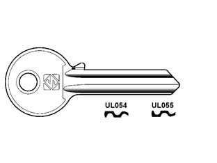 Chiavi per cilindri universal 6 spine grandi - UL054 DX - in ottone nichelato