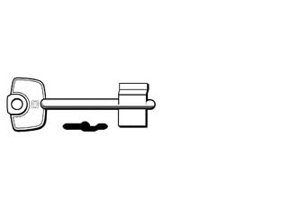 Chiavi doppia mappa cerutti cn - CN - in ottone nichelato