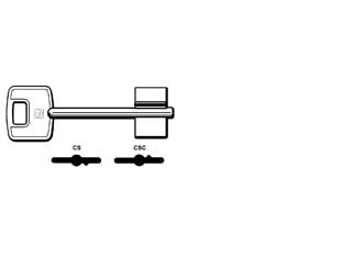 Chiavi doppia mappa cisa cs - csc - CS - in ottone nichelato