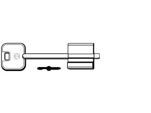 Chiavi doppia mappa cr 5r3 - 5R3 - in ottone nichelato