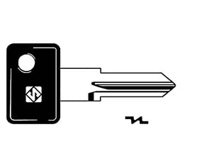 Chiavi zadi per moto aprilia gilera piaggio zd10p - ZD10P - in acciaio nichelato, testa in plastica
