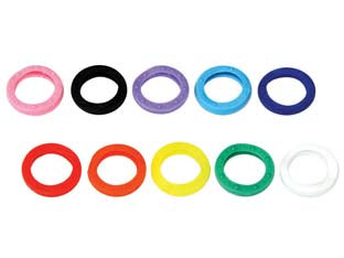 Anelli distinguichiavi - in plastica, colori assortiti