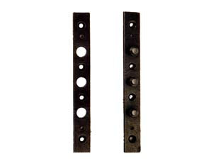 Antiscasso parastrappo a tre punte - mm.20x4x160h. - in acciaio bronzato