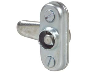 Serratura per sportelli con quadrello 21 - in acciaio lucido