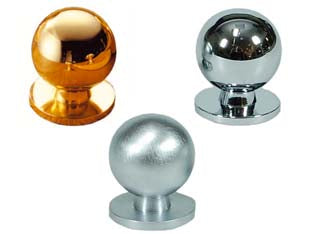 Pomoli per mobili in ottone a sfera - ø mm.30 in ottone cromato lucido - Nessuna Descrizione per questo prodotto