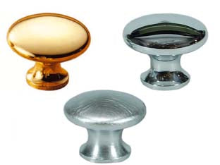 Pomoli per mobili in ottone piatti lisci - ø mm.34 in ottone oro lucido - Nessuna Descrizione per questo prodotto