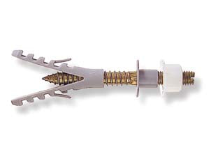 Elementi di fissaggio cassetta scarico wdc - WDC ø mm.10 viti doppie ø mm.8X80 - boccole nylon grigio foro mm.8, dadi nylon BU 8 MA