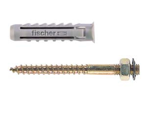 Tassello con doppio filetto sx plus dv - 8x40 - si utilizzano per il montaggio dei collarini per tubi in tutti i materiali edili, ø mm.8 con doppia filettatura 6 MA