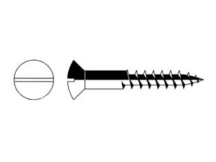 Viti per legno testa goccia di sego - ø mm.6x60 ferro ottonato - Nessuna Descrizione per questo prodotto