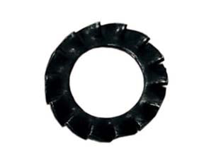 Rondella dentellata esterna - ø mm.12 - in acciaio temperato DIN 6798