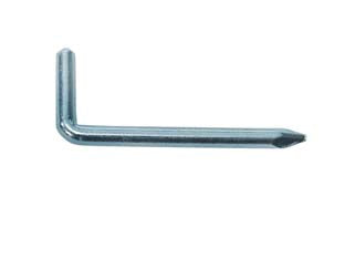 Rampino dritto a punta - mm.22x80 - ø mm.5x60 - in acciaio zincato