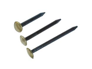 Chiodi acciaio testa ottone - mm.2x35 in conf.100 pz. - in acciaio temprato