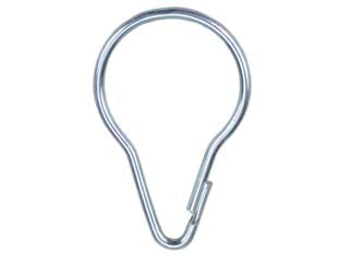 Anelli a pressione per tende in acciaio nichelato - ø mm.26x48h. piccoli - Nessuna Descrizione per questo prodotto