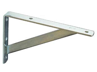 Mensole con saetta in ferro zincato - mm.250X15X100h. - spessore mm.3 larghezza mm.15