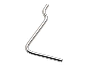 Ganci per pannelli forati n.6 - mm.38x53 - in ferro nichelato