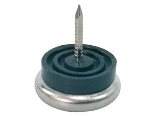 Scivolanti con chiodo - ø mm.20x10h - in acciaio nichelato
