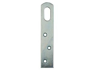 Attaccaglie a lastrina con finestra - mm. 80x20 - in acciaio zincato