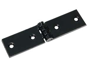 Cerniere ase pesanti - cm.22x3 - 6 fori - in acciaio verniciato nero