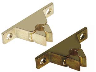 Pinza fermaporta senza incontro - mm.60x32x14h. ottone bronzato - Nessuna Descrizione per questo prodotto