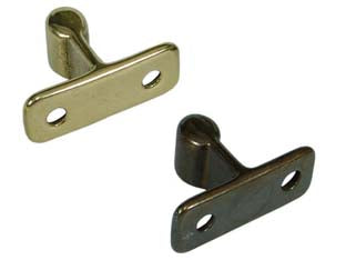 Incontro a legno per pinza fermaporta - mm.35x23x14h. in ottone bronzato - Nessuna Descrizione per questo prodotto
