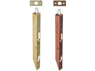 Catenaccio verticale a leva frontale da incasso - mm.150x15 acciaio bronzato - Nessuna Descrizione per questo prodotto