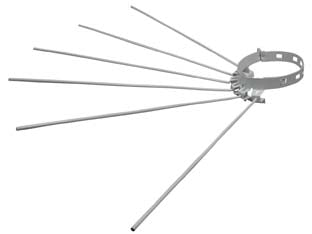 Stendibiancheria a raggera 6 raggi per stufe smaltato bianco - ø cm.8/15 regolabile con sei aste da cm.43 - Nessuna Descrizione per questo prodotto