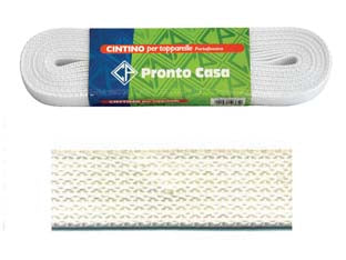 Cintino nylon bianco per avvolgibili in matassine - mt.7,5x mm.22h. in matassina gr.23 per metro - in nylon realizzato con filati in polipropilene con speciale lavorazione dell’anima e dei bordi, che impedisce la sfilacciatu...