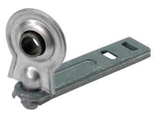 Supporto a sfera con zanca a murare per avvolgibili - mm.26x120 - in ferro zincato