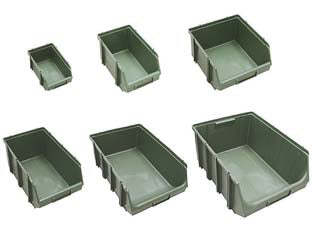 Contenitori unionbox ad incastro - F mm.380x610x250h - componibili ad incastro sui tre lati con portaetichette