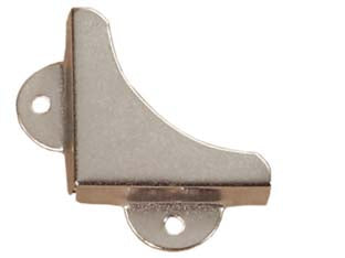 Angoli per cristalli - mm.32x32x8 grande - in acciaio nichelato
