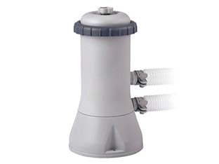Pompa con filtro a cartuccia per piscine fino 12.000 litri - peso kg.4,10 (28638) - tensione 220/240v, doppio isolamento, valvola di sfiato, portata d'acqua 3,785 lt./h., adatta per piscine tonde fino a cm.457...