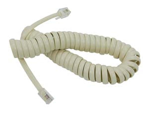 Prolunga estensibile telefonica plug 4/4 - mt.2 colore avorio - applicazione: dalla presa telefono alla presa della cornetta