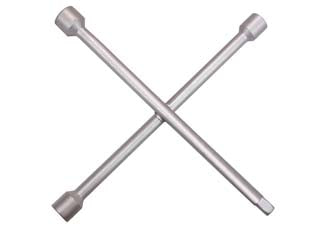 Chiave a croce per dadi ruote - mm.17-19-22-1/2' - in acciaio zincato