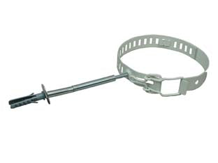 Collari fermatubo per stufe smaltato bianco - ø cm.10/15 regolabile, con tassello ø mm.8x40 - Nessuna Descrizione per questo prodotto