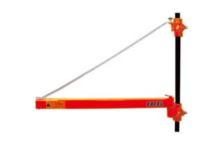 Supporto a bandiera per paranco elettrico portata kg.600 - portata Kg.600 max - in acciaio verniciato, asta fissa da cm.75