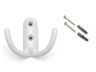 Ganci bigancio bianco - con viti e tasselli