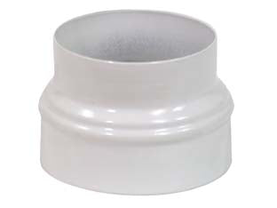 Maggiorazione per tubi stufa bianco lucido - ø cm.10/12 - in acciaio verniciato