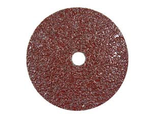 Dischi abrasivi fibrati per ferro Ø mm.178 - ø mm.178 foro 22 per ferro grana 40 - dischi abrasivi flessibili , foro ø mm.22, fissaggio con ghiera su platorello