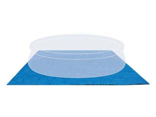Tappeto di sottofondo quadro per piscine - cm.472x472 - peso kg.2,05 (28048) - materiale durevole, assicura una necessaria protezione alla parte inferiore della piscina, ideale per le piscine da cm.244, 3...
