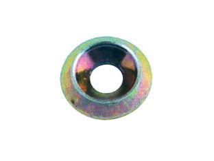 Rondelle coniche zincate gialle - ø int.mm.7,6 - ø est.mm.20 per viti ø mm.6 - rondella conica in acciaio zincato giallo adatta per viti portanti per legno