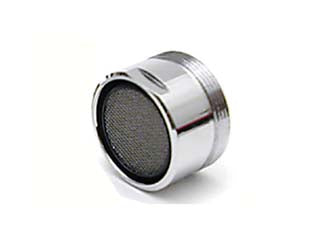 Aeratore filetto maschio - mm.24 per lavabo e lavello - in ottone cromato, fornito di guarnizione