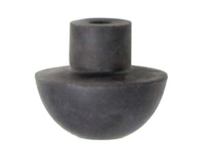 Mezza sfera per catis con nottolino in ottone - in gomma