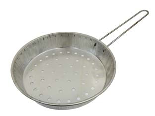 Padella per castagne - ø cm.26 - tutta in metallo