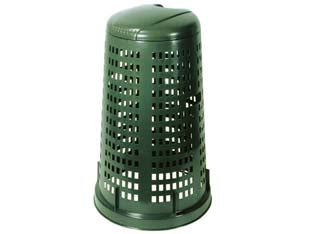 Trespolo con fusto + coperchio - ø cm.53,5x81h. - struttura in plastica, impilabile anche con coperchio montato, colore verde