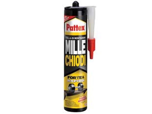 Pattex millechiodi original in cartuccia per interni - gr.400 - in cartuccia, adesivo acrilico in dispersione acquosa caratterizzato da una notevolissima forza adesiva iniziale (per effetto...