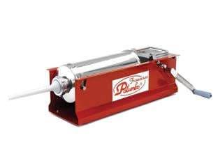 Insaccatrice in acciaio verniciato - Kg.5 - peso Kg.12 - cm.59x23x24h. (art.00173) - realizzata con struttura portante in acciaio verniciato con polveri di tipo epossi/poliestere, recipiente in acciaio inox 18/...