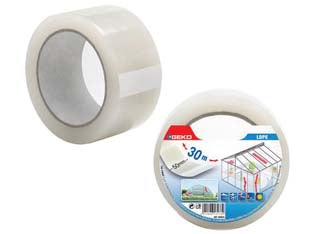 Nastro adesivo in polietilene trasparente uso esterno - mm.50 x 30 mt. - nastro monoadesivo in LDPE trasparente, realizzato per riparazioni permanenti di serre e giunzioni dei film di protezione nel...