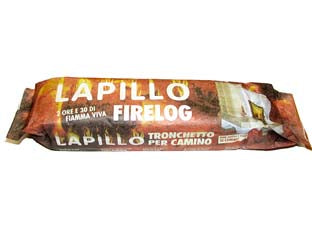 Tronchetto di segatura trattato - kg.1, durata 2,5 ore - adatto per riscaldamento, brucia per 2,5 ore adatto per tutti i tipi di camino, non utilizzare per la preparazione di cibi, i...