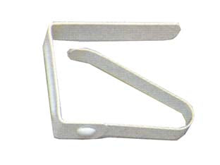 Fermatovaglie a molla in acciaio verniciato bianco - in acciao verniciato bianco