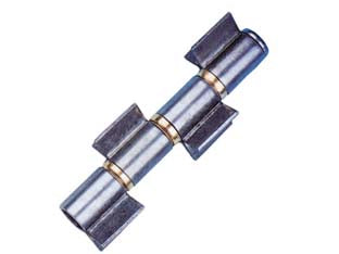 Cerniere a quattro ali aperte con cuscinetti art.140 - mm.180x ø 28 - in ferro lucido perno sfilabile con 3 cuscinetti a sfera in ottone